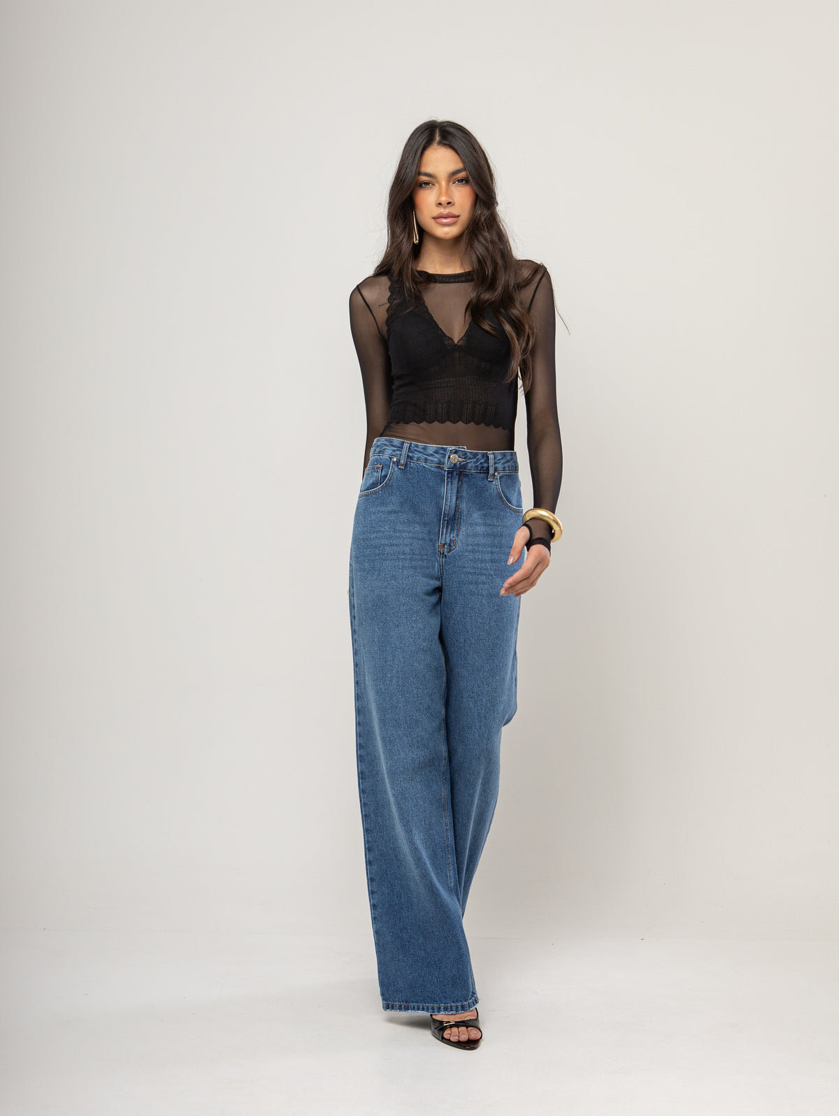 Blusa Tule Jade