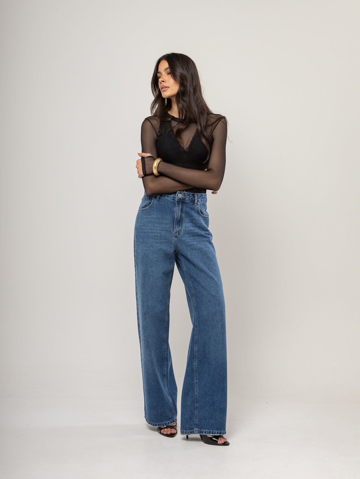 Blusa Tule Jade