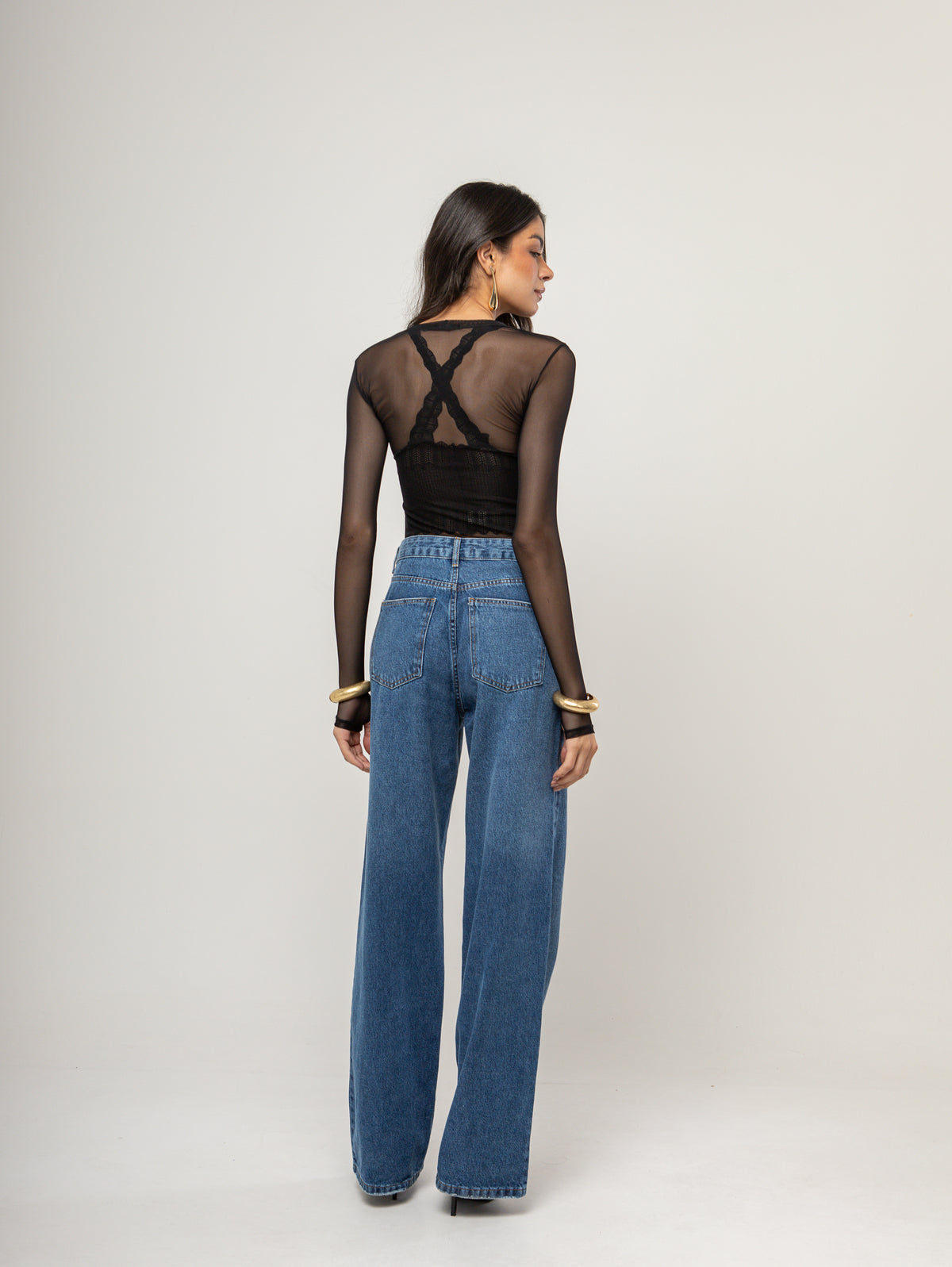 Blusa Tule Jade